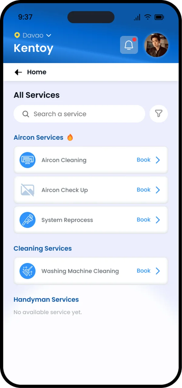 All available services